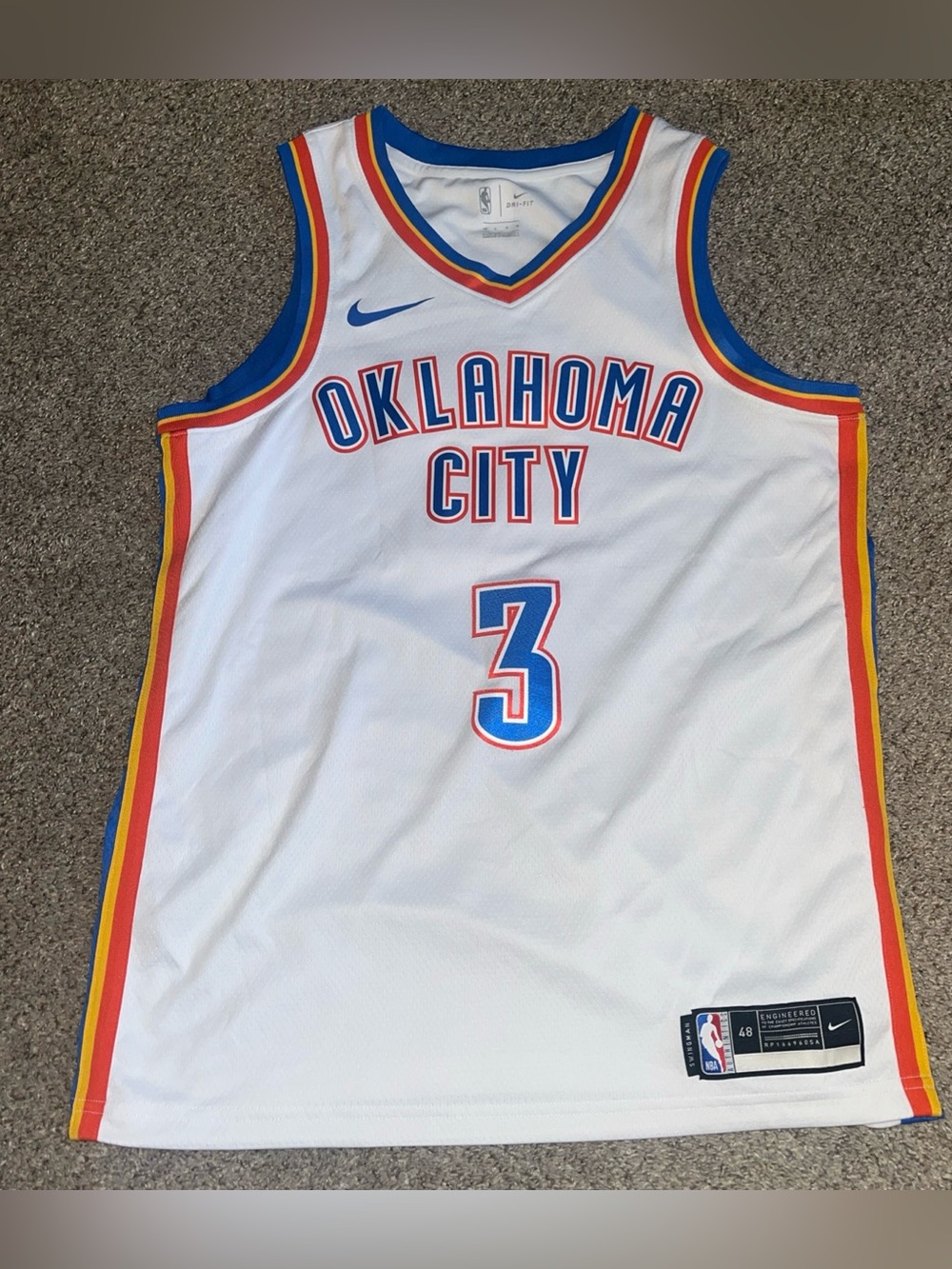 Josh Giddey Oklahoma City Thunder OKC Nike Association Swingman Jersey White XL